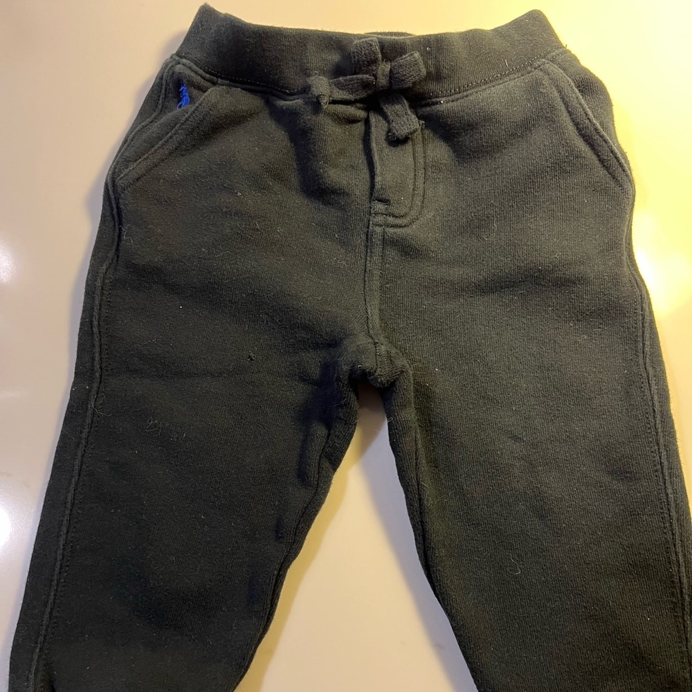 Ralph Lauren Blue Skiing Polo Bear long sleeve T-Shirt with black sweatpants 18m - Picture 7 of 10